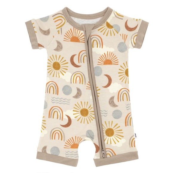 Little Sleepies Desert Sunrise Shorty Zippy Bamboo 0-3 months- Still Full Price - Picture 5 of 7